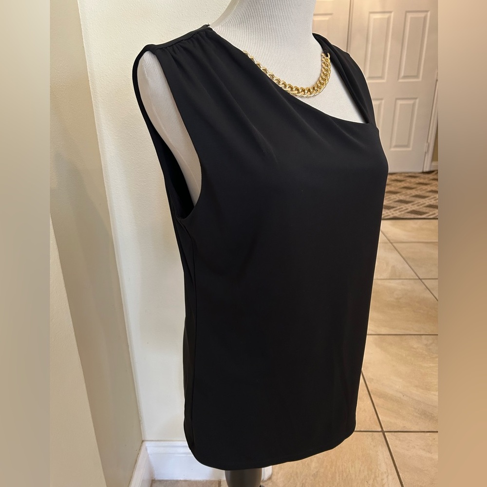 INC International Concepts Black Chain Detail Tank Top - Picture 5 of 10